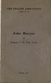 Cover of: John Bunyan.