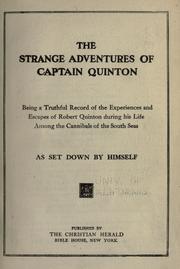 Cover of: The strange adventures of Captain Quinton by Robert Quinton