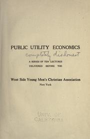 Cover of: Public utility economics by 