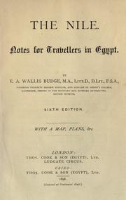 Cover of: The Nile, notes for travellers in Egypt.