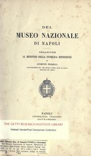 Del Museo nazionale di Napoli by Giuseppe Fiorelli