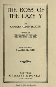 Cover of: The boss of the Lazy Y by Charles Alden Seltzer