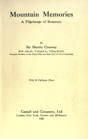 Cover of: Mountain memories by Conway, William Martin Sir
