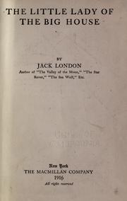 Cover of: The little lady of the big house by Jack London