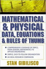 Cover of: Mathematical and Physical Data, Equations, and Rules of Thumb