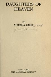 Cover of: Daughters of heaven by Victoria Cross