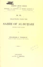 Cover of: Selections from the Sahih of al-Buhari