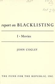 Cover of: Report on blacklisting