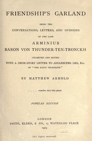 Cover of: Friendship's garland by Matthew Arnold