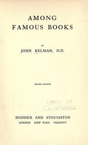 Cover of: Among famous books by John Kelman