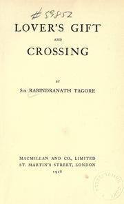 Cover of: Lover's gift and Crossing by Rabindranath Tagore
