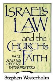 Cover of: Israel's Law and the Church's Faith