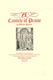 Cover of: A canticle of praise