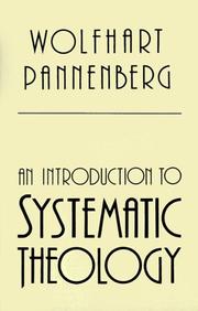 Cover of: An introduction to systematic theology