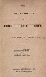Cover of: The life and voyages of Christopher Columbus by Washington Irving
