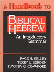 Cover of: Biblical Hebrew by Page H. Kelley