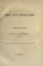 Cover of: The Oxycephalids by Carl Bovallius