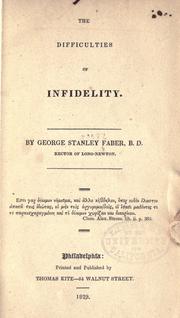 The difficulties of infidelity by George Stanley Faber