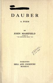 Dauber by John Masefield