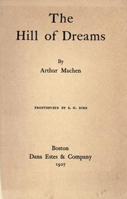 Cover of: The Hill of Dreams by Arthur Machen