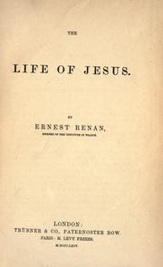 Cover of: The life of Jesus by Ernest Renan