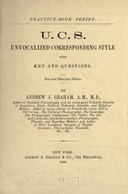 Cover of: U.C.S.: Unvocalized corresponding style with key and questions.