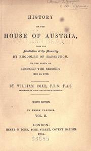 Cover of: History of the house of Austria ...