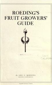 Cover of: Roeding's fruit growers' guide