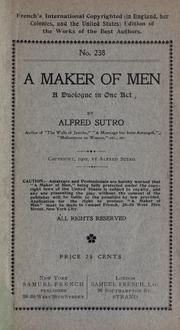 Cover of: A maker of men: a duologue
