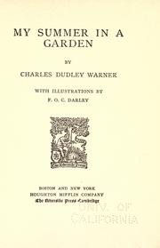 Cover of: My summer in a garden