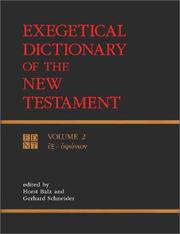 Cover of: Exegetical Dictionary of the New Testament, Vol. 2 by 