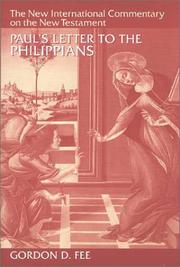 Cover of: Paul's Letter to the Philippians by Gordon D. Fee