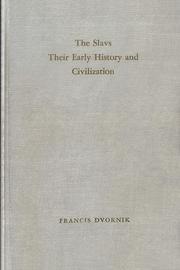 Cover of: Slavs: their early history and civilization.