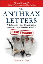 Cover of: A Medical Detective Story THE ANTHRAX LETTERS: A leading expert on bioterrorism explains the science behind the anthrax attacks