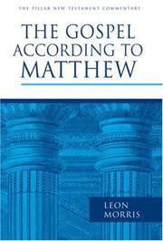 Cover of: The Gospel according to Matthew