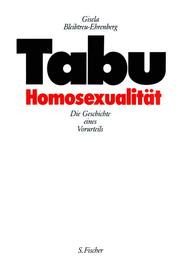 Cover of: Tabu Homosexualität by Gisela Bleibtreu-Ehrenberg