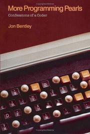 More programming pearls by Jon Louis Bentley