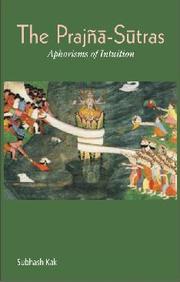 Cover of: The Prajna Sutras: Aphorisms of Intuition