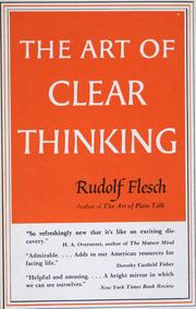 Cover of: The art of clear thinking