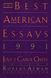 Cover of: The Best American Essays 1991