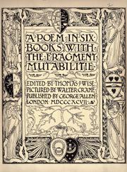 Cover of: Spenser's Faerie queene.: A poem in six books; with the fragment Mutabilitie. Ed. by Thomas J. Wise, pictured by Walter Crane.