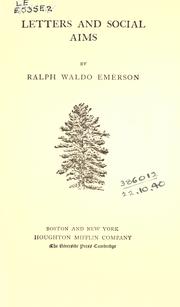 The complete works of Ralph Waldo Emerson by Ralph Waldo Emerson