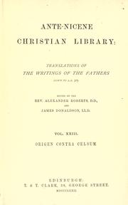 Ante-Nicene Christian library, Vol. II by Roberts, Alexander, Donaldson, James Sir