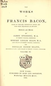 Cover of: The life of the Right Hon. Francis Bacon, Baron of Verulam