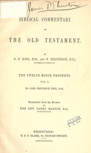 Cover of: The twelve Minor Prophets by Carl Friedrich Keil