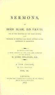 Cover of: Sermons. by Hugh Blair