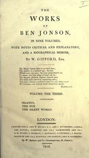 Cover of: The works of Ben Jonson