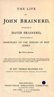 Cover of: The Life of John Brainerd by Brainerd, Thomas