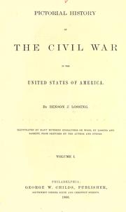 Cover of: Pictorial history of the civil war in the United States of America