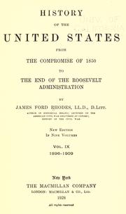 Cover of: History of the United States from the Compromise of 1850. by James Ford Rhodes